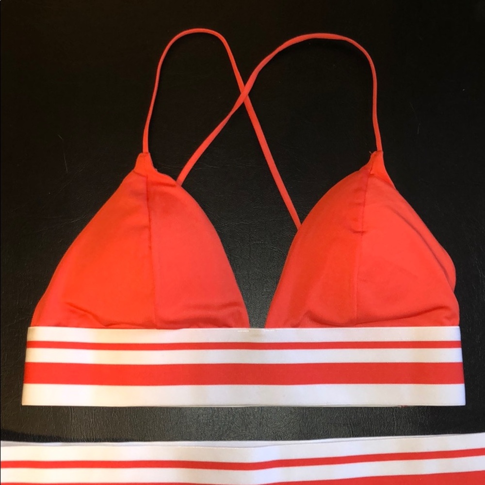 Hot Orange Cheeky Bikini Set
